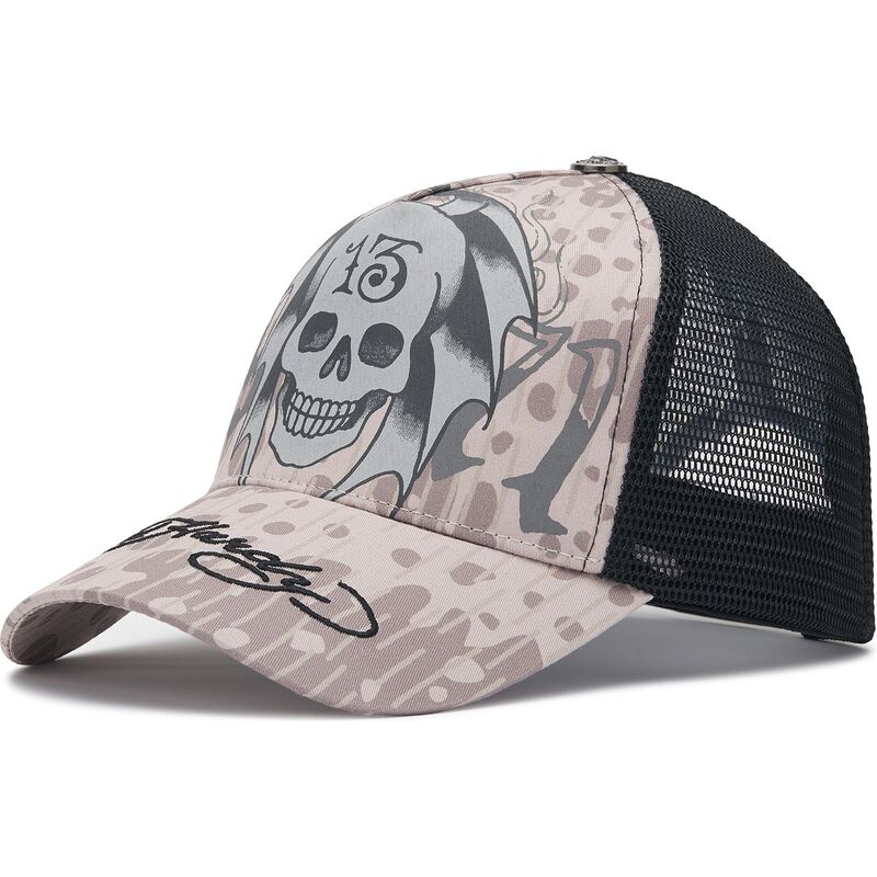 ed-hardy-13-skull-grey-and-black-trucker-hat ed-hardy-13-skull-grey-and-black-trucker-hat