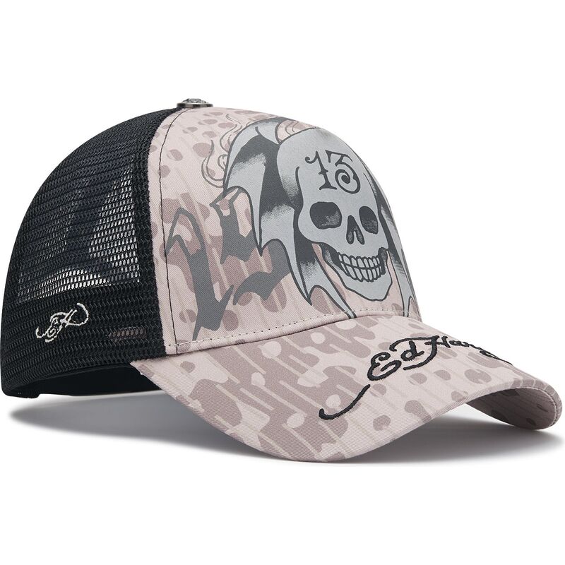 ed-hardy-13-skull-grey-and-black-trucker-hat ed-hardy-13-skull-grey-and-black-trucker-hat