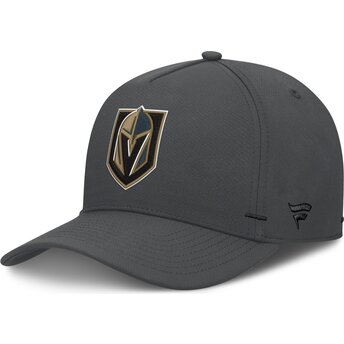Fanatics Curved Brim Structured A-Frame Vegas Golden Knights NHL Grey and Black Snapback Cap