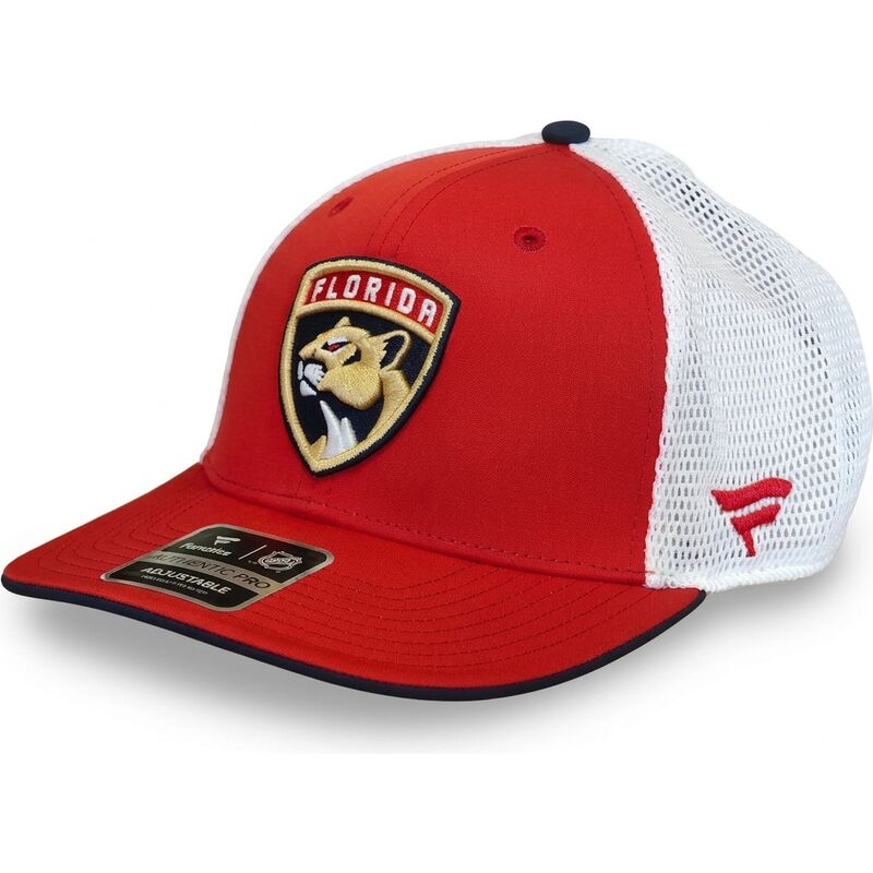 fanatics-structured-mid-crown-florida-panthers-nhl-red-and-white-trucker-hat
