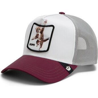 Goorin Bros. Cat Oops Migration The Farm Maroon and White Trucker Hat
