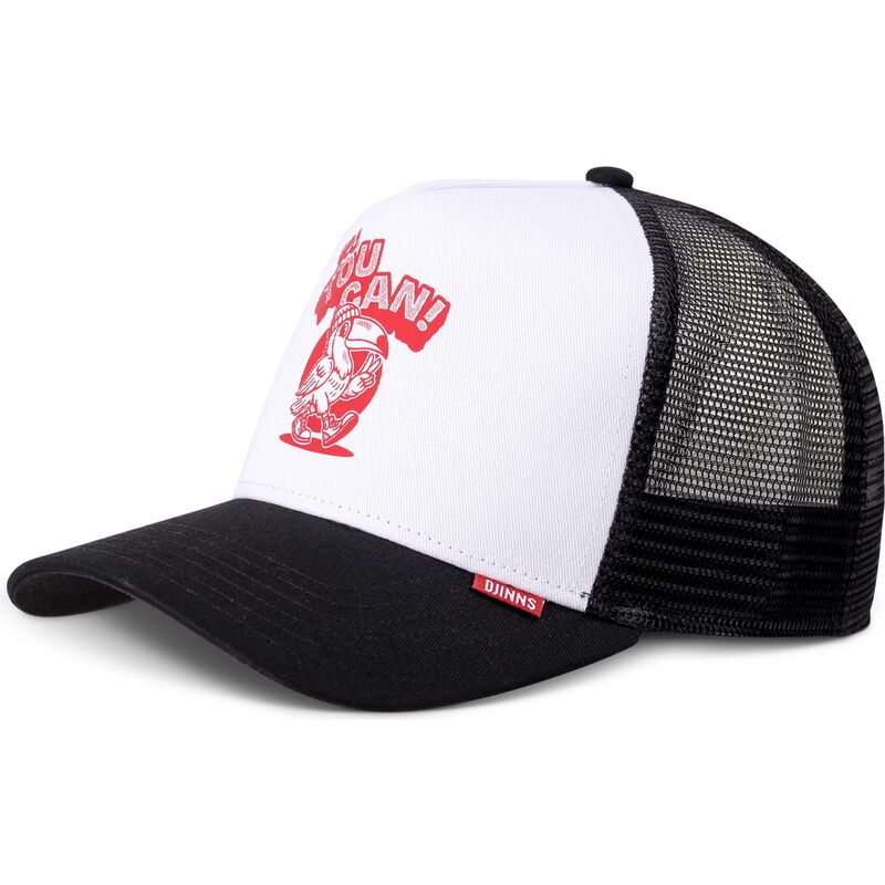djinns-hft-toucan-black-and-white-trucker-hat