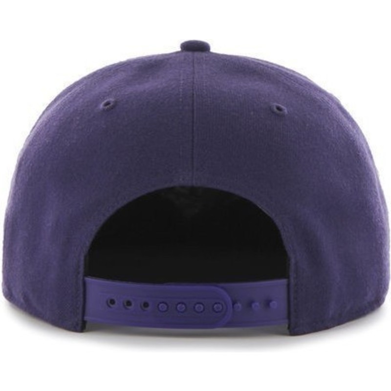 47 Brand Flat Brim Side Logo MLB New York Yankees Smooth Purple ...