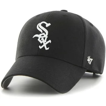 47 Brand Curved Brim MLB Chicago White Sox Smooth Black Cap